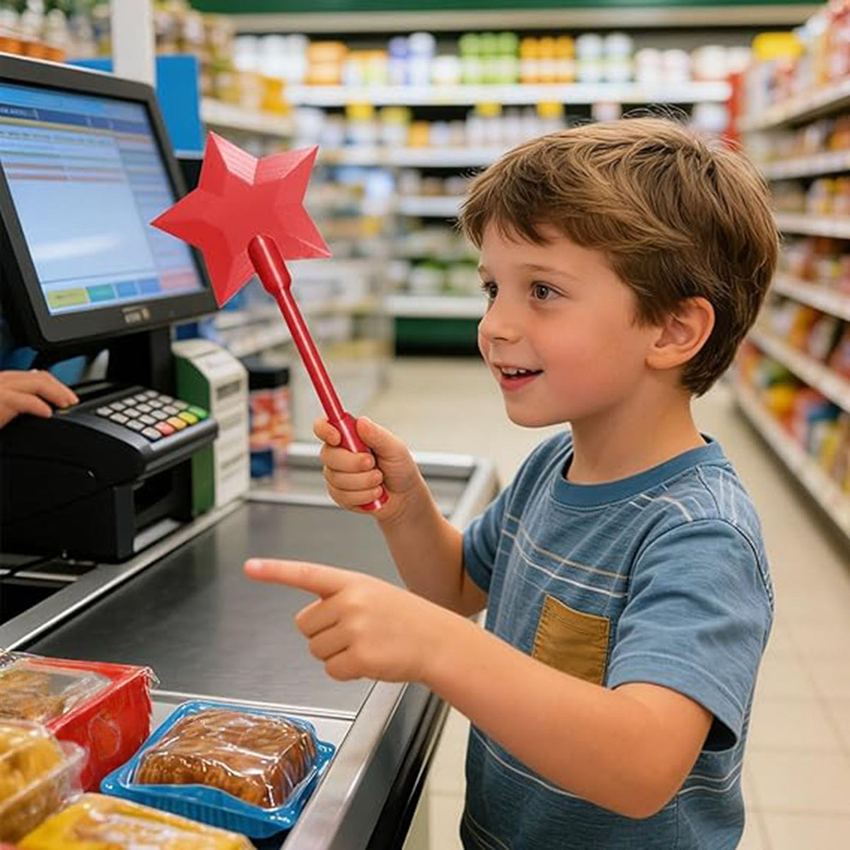 Baguette magique de paiement sans contact imprimée en 3D