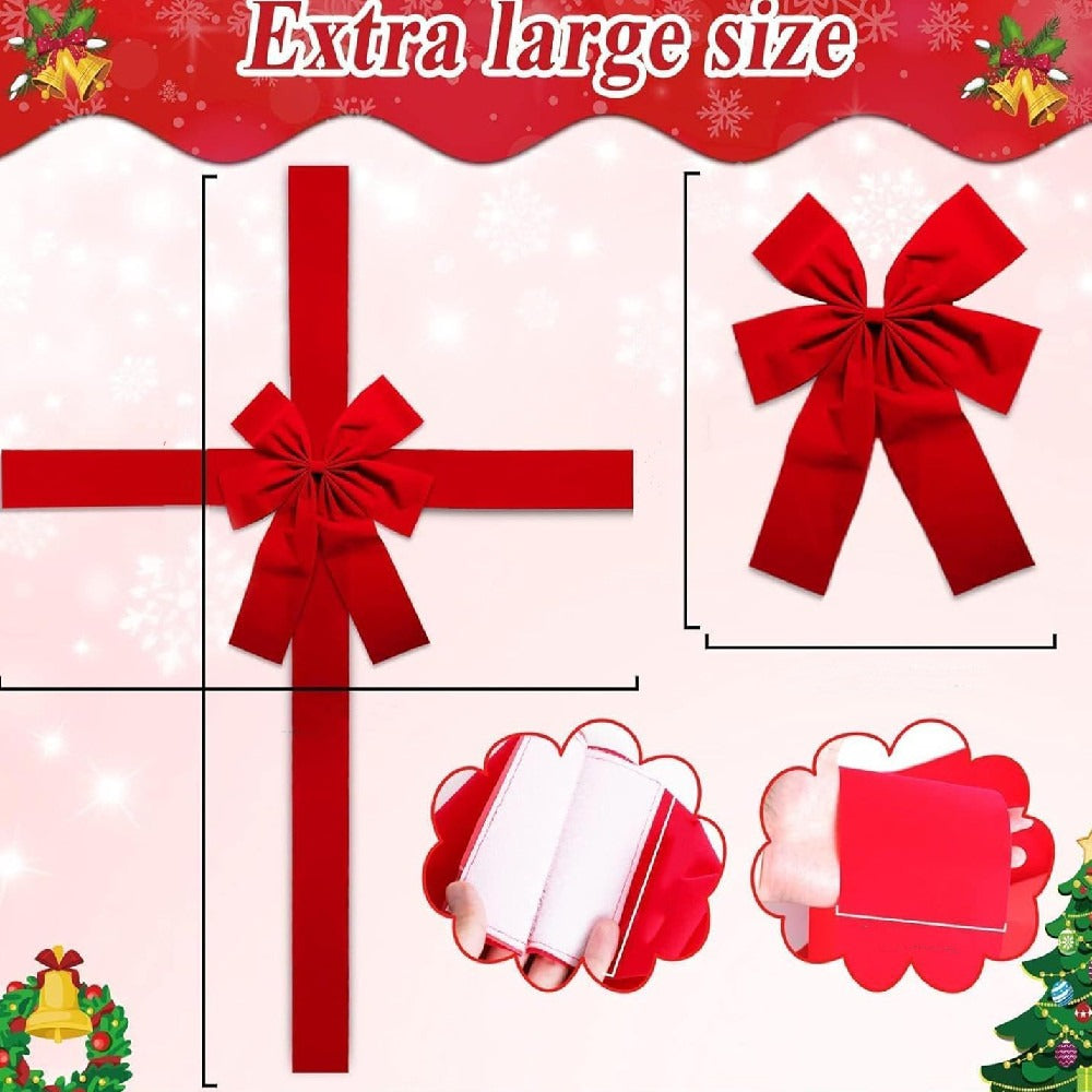 Weihnachtliche Türhängebandschleife