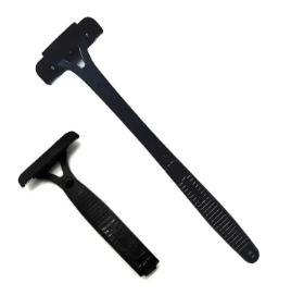Rasoir dorsal pour homme avec lame à trois têtes pliable (une pièce)