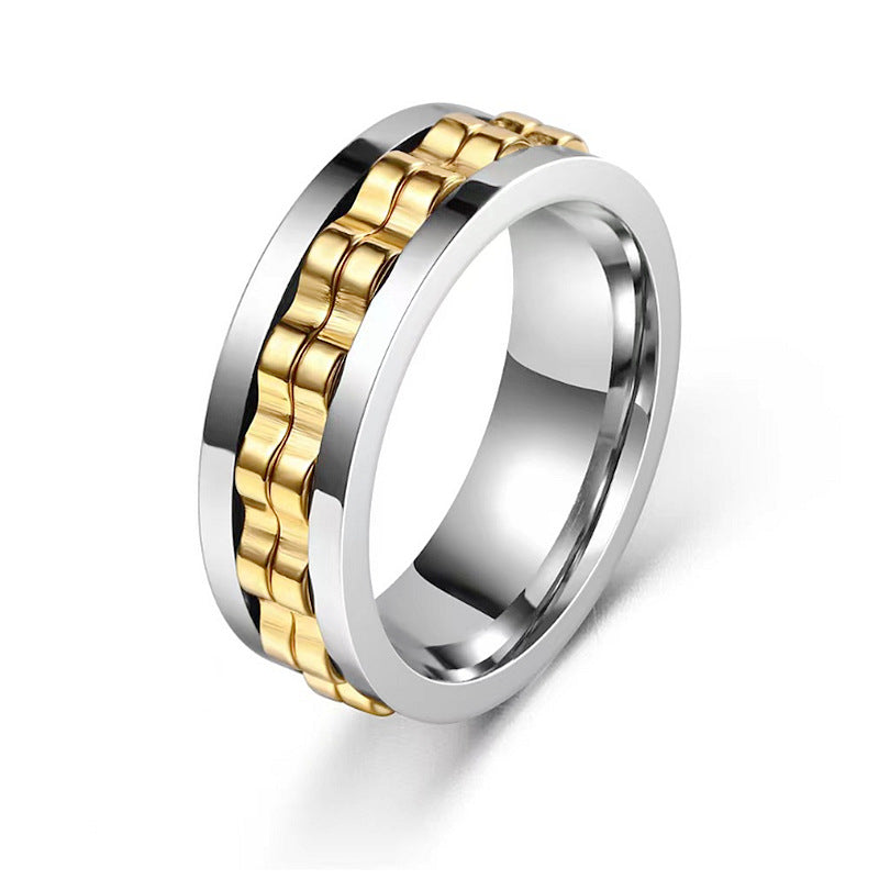 Edelstahl-Fidget-Ring für Herren