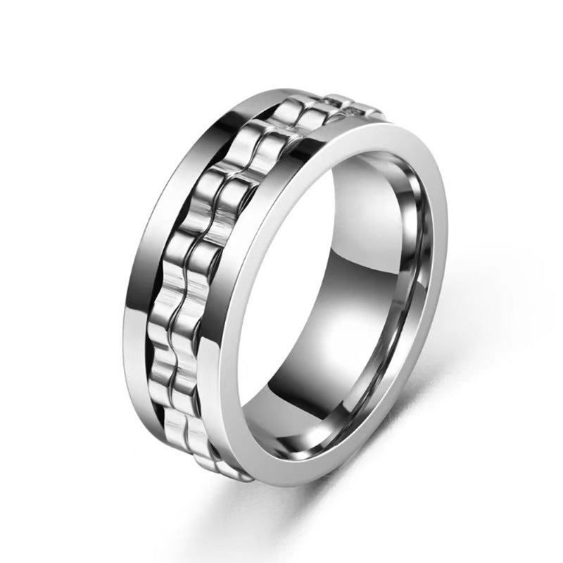 Edelstahl-Fidget-Ring für Herren