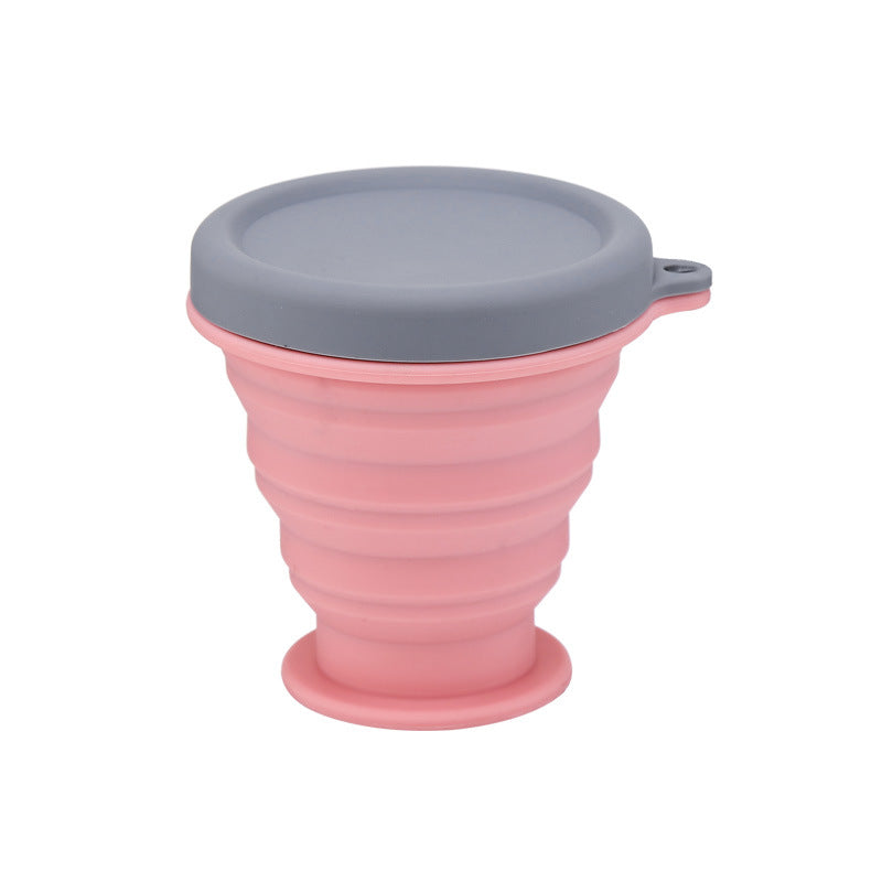 Zusammenklappbarer Silikon-Reisebecher – 200 ml