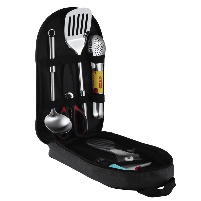 Sac de rangement pique-nique extérieur avec set de cuisson barbecue
