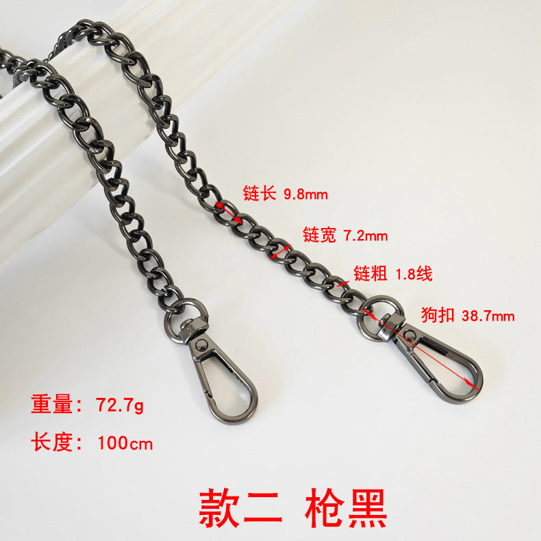 Metalltaschenkette mit gewebtem Schultergurt für DIY