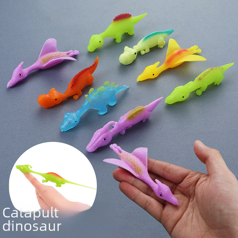 Kreatives Dinosaurier-Fingerschleuder-Stressspielzeug