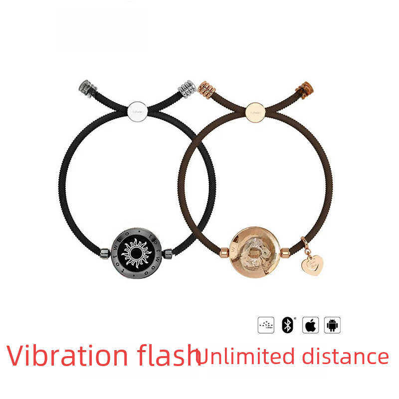 Bracelet intelligent Totwoo avec flash et vibration pour couples