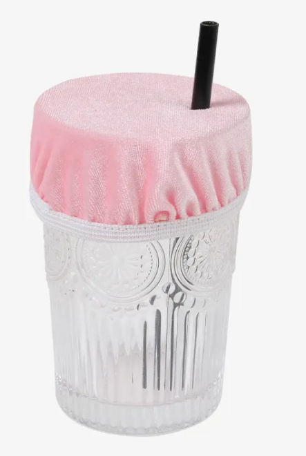 Couvercle de tasse avec bande élastique anti-poussière