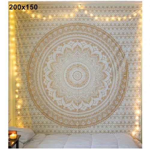 Böhmischer Mandala Wandteppich und Yogamatten-Deko