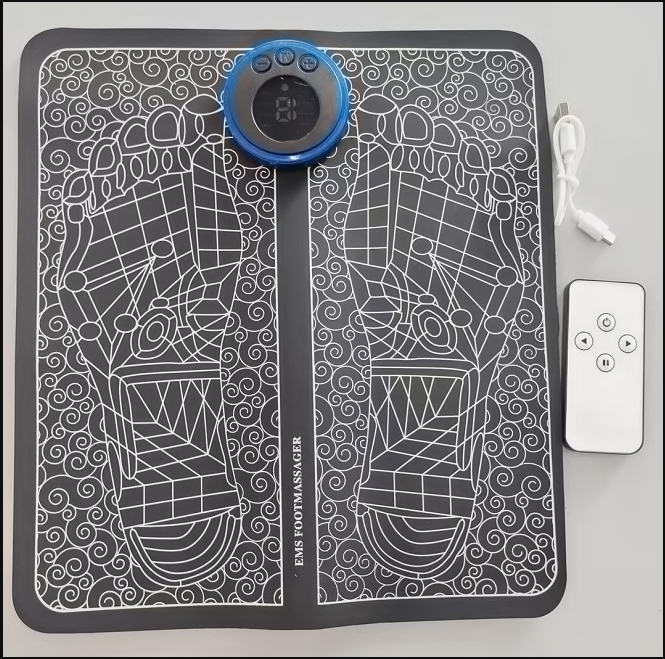 Tapis de massage de pieds rechargeable