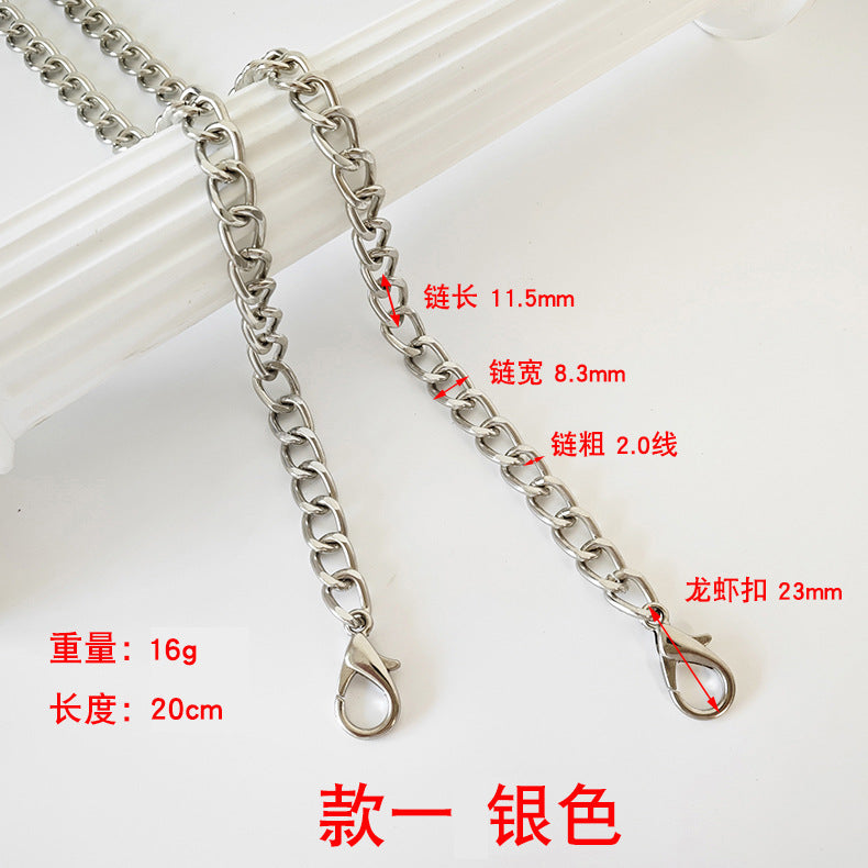 Metalltaschenkette mit gewebtem Schultergurt für DIY
