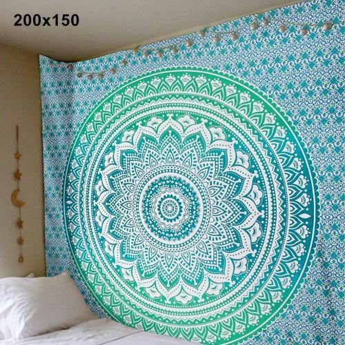 Böhmischer Mandala Wandteppich und Yogamatten-Deko