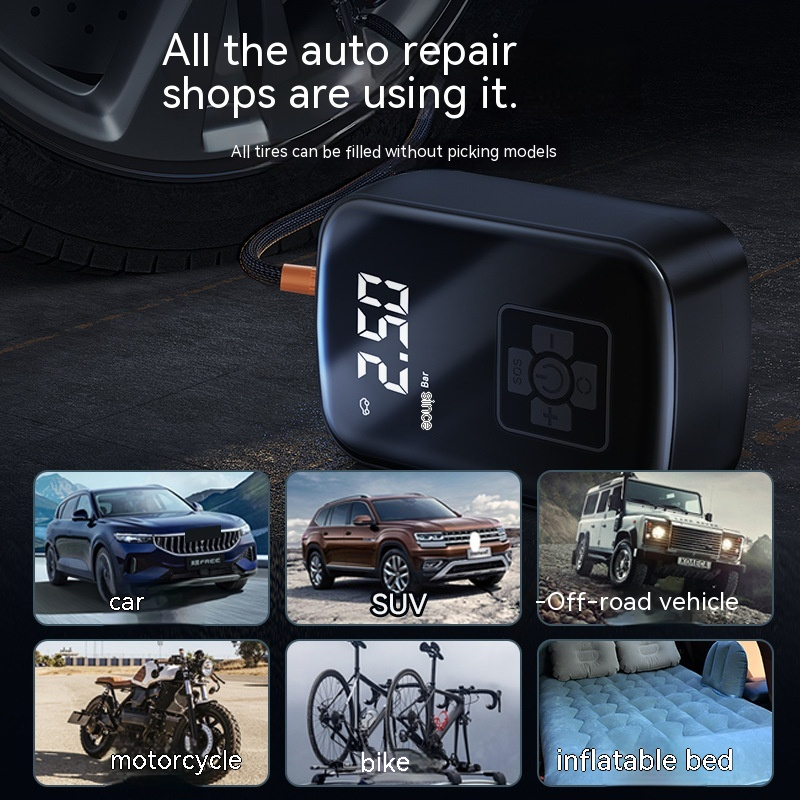 Instrument de voiture gonflable portable sans fil