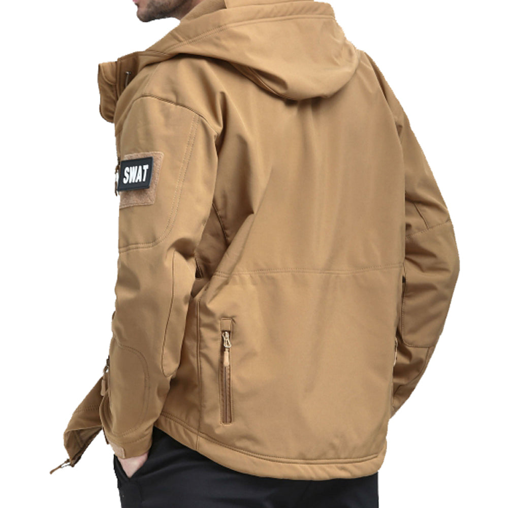 Veste d'extérieur tactique imperméable en peau de requin pour homme