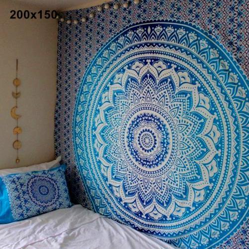 Böhmischer Mandala Wandteppich und Yogamatten-Deko
