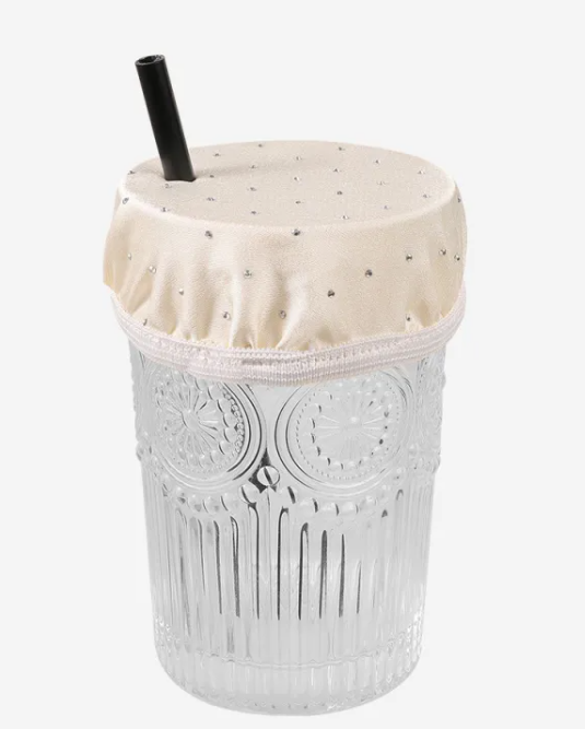 Couvercle de tasse avec bande élastique anti-poussière