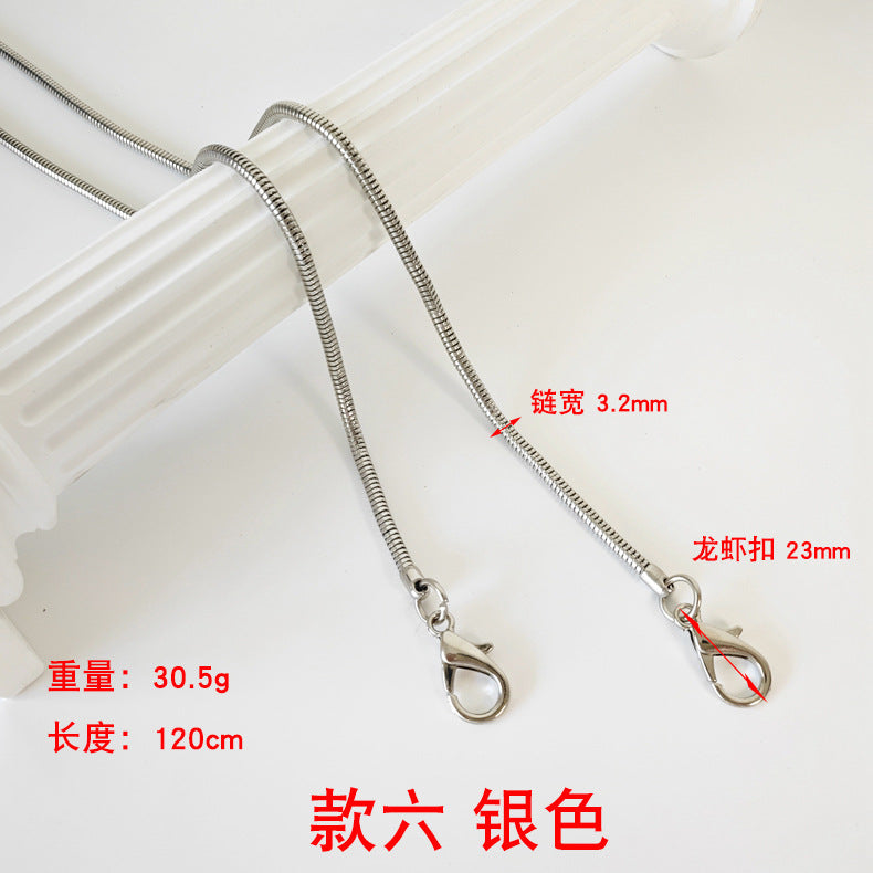 Metalltaschenkette mit gewebtem Schultergurt für DIY