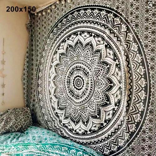 Böhmischer Mandala Wandteppich und Yogamatten-Deko