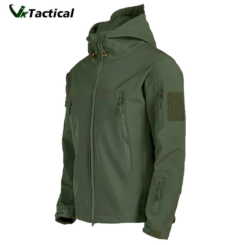 Veste d'extérieur tactique imperméable en peau de requin pour homme