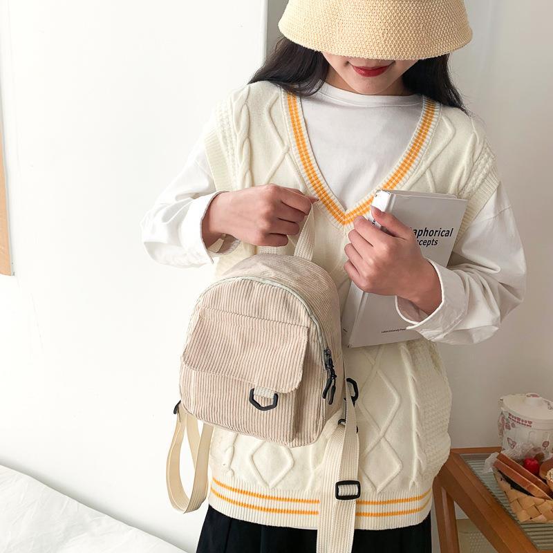 Chic Corduroy Commuter Backpack