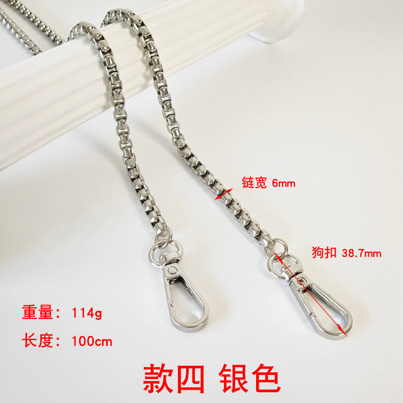 Metalltaschenkette mit gewebtem Schultergurt für DIY