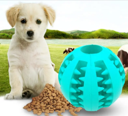 Interaktiver Gummi-Schleuderball für Hunde