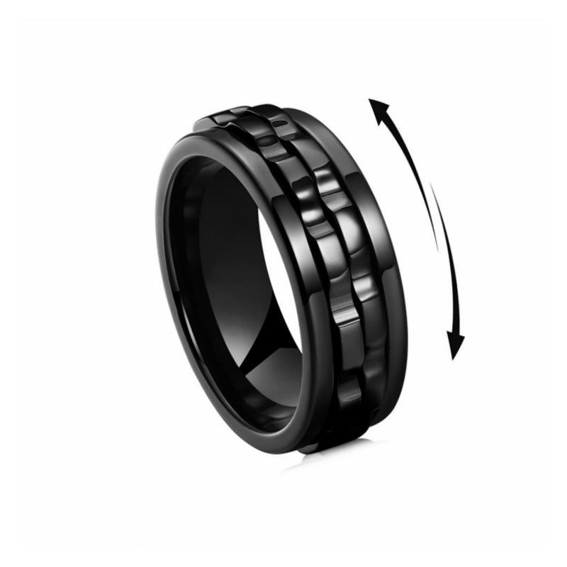Edelstahl-Fidget-Ring für Herren