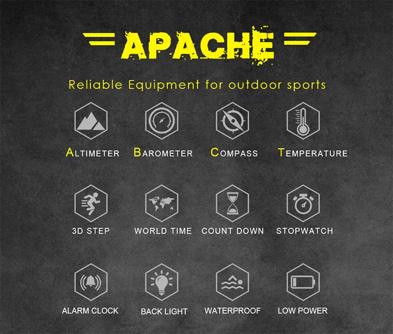 NORTH EDGE Men's Sport Digital Watch Hours Running Swimming Military Army Watches Altimeter Barometer Compass Waterproof 50m - Novli; Another thing you didn’t know you needed. ✨