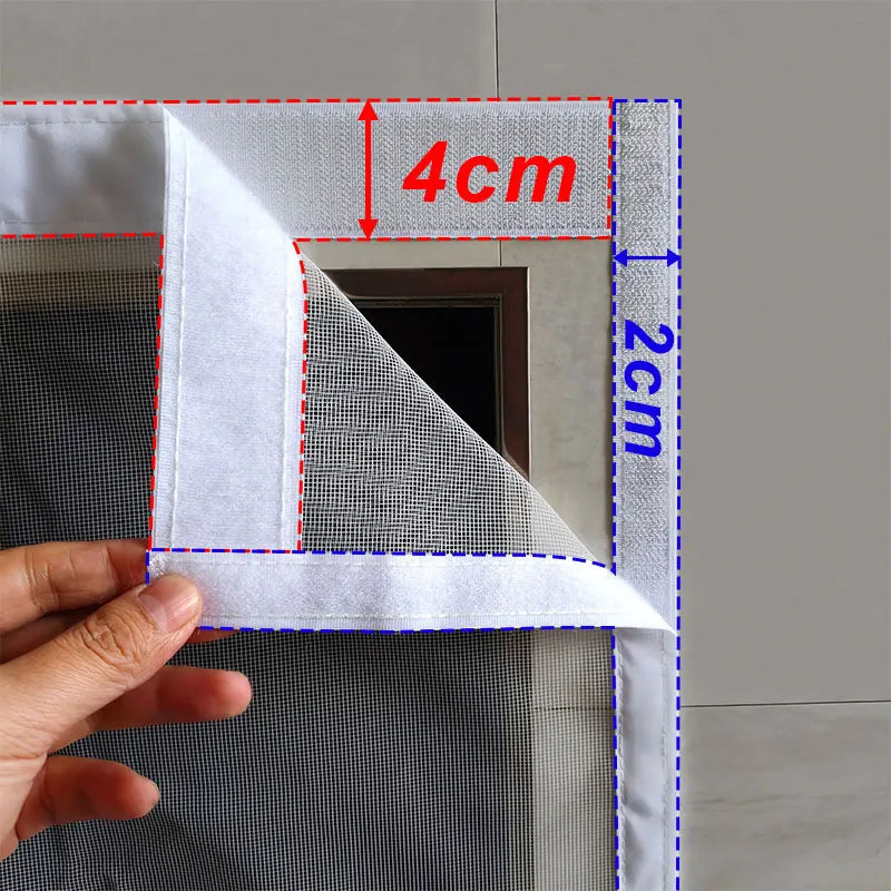 DTGJ Magnetic Door Screen Mosquito Net White Invisible Anti Mosquito Mesh Summer fly Insect Proof Net Automatic Closing Curtain