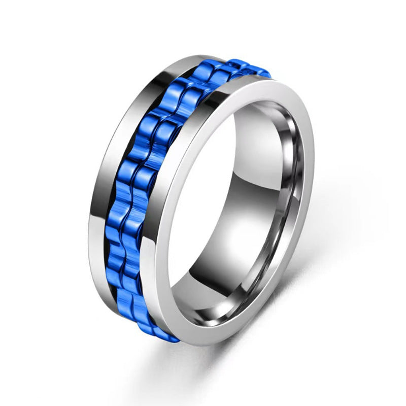 Edelstahl-Fidget-Ring für Herren