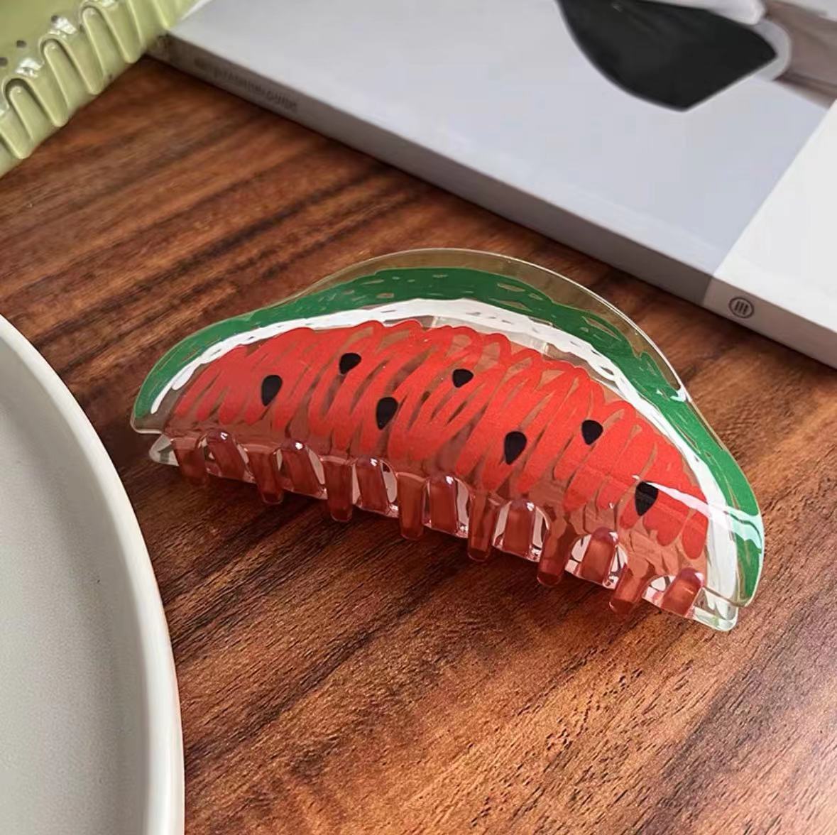 Sommer Acryl Obst Haar Kralle Clip für Frauen