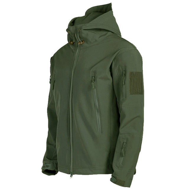 Veste d'extérieur tactique imperméable en peau de requin pour homme