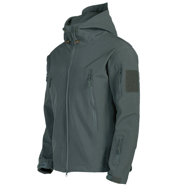 Veste d'extérieur tactique imperméable en peau de requin pour homme