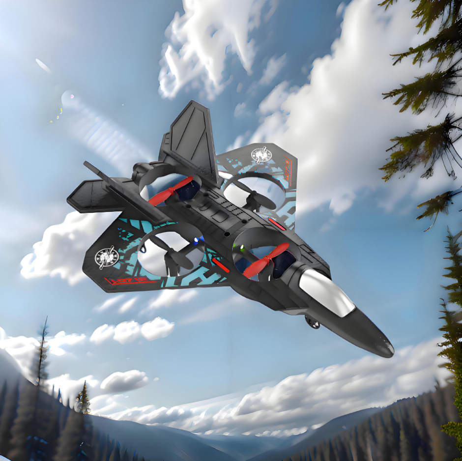 Avion de chasse RC en mousse légère pour enfants