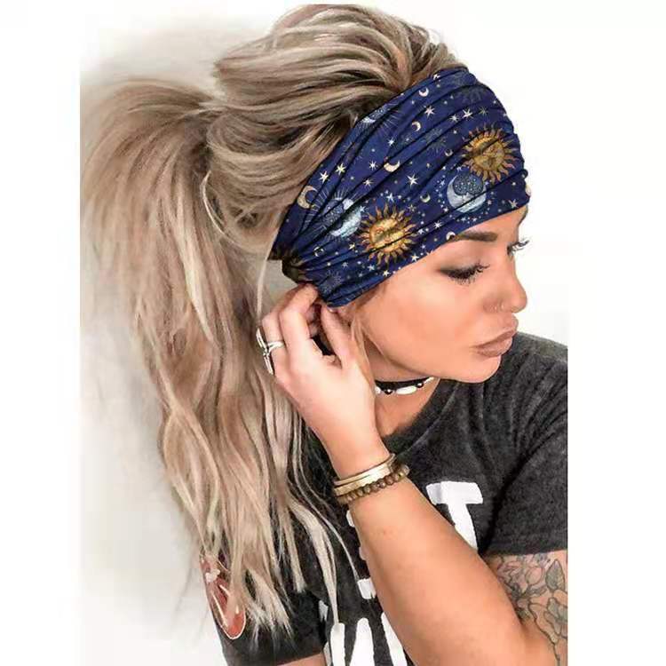 Damen Yoga-Kopftuch breit Sommer-Haarband