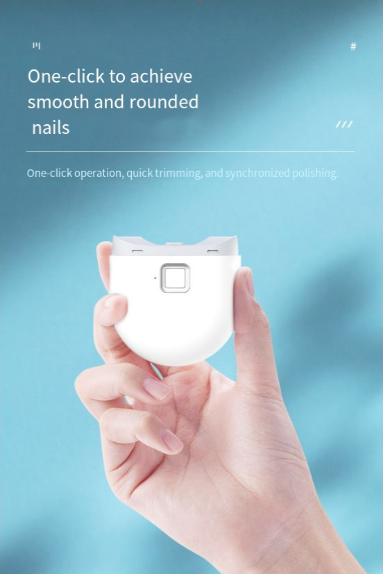 Coupe-ongles électrique avec polisseuse d'ongles lumineuse