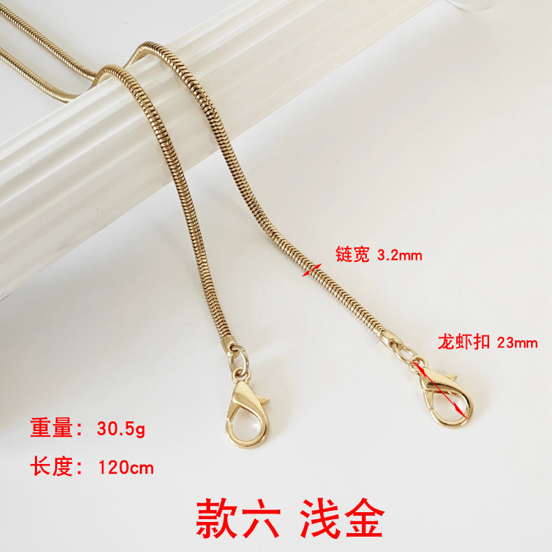 Metalltaschenkette mit gewebtem Schultergurt für DIY