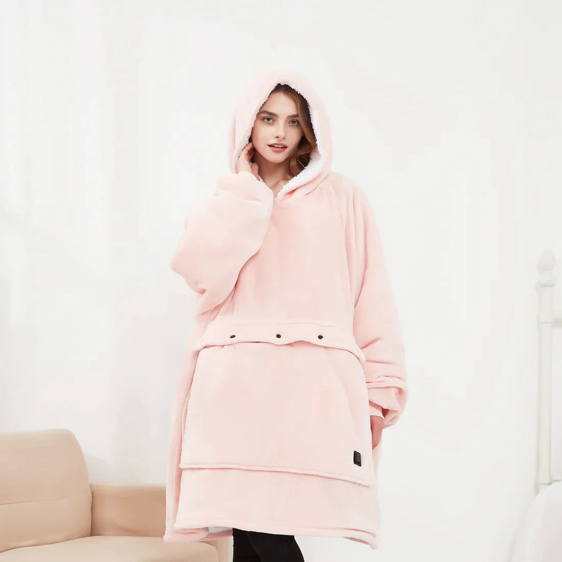 Beheizbare Hoodie-Decke