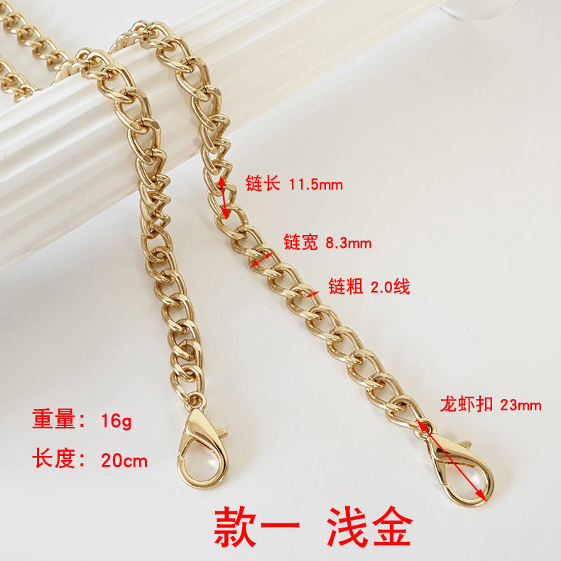 Metalltaschenkette mit gewebtem Schultergurt für DIY