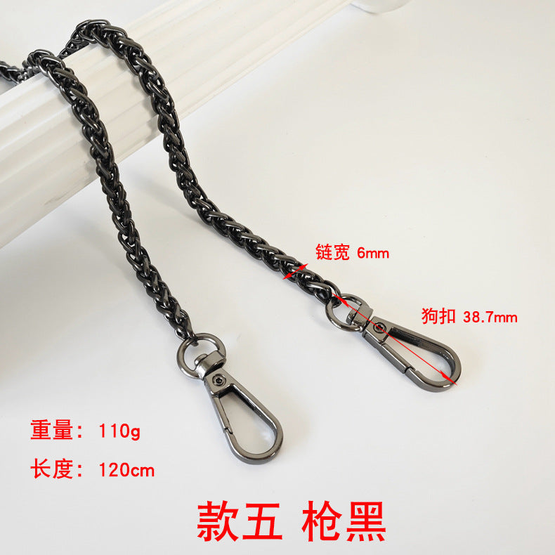 Metalltaschenkette mit gewebtem Schultergurt für DIY