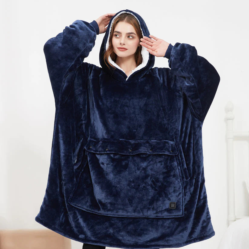 Beheizbare Hoodie-Decke
