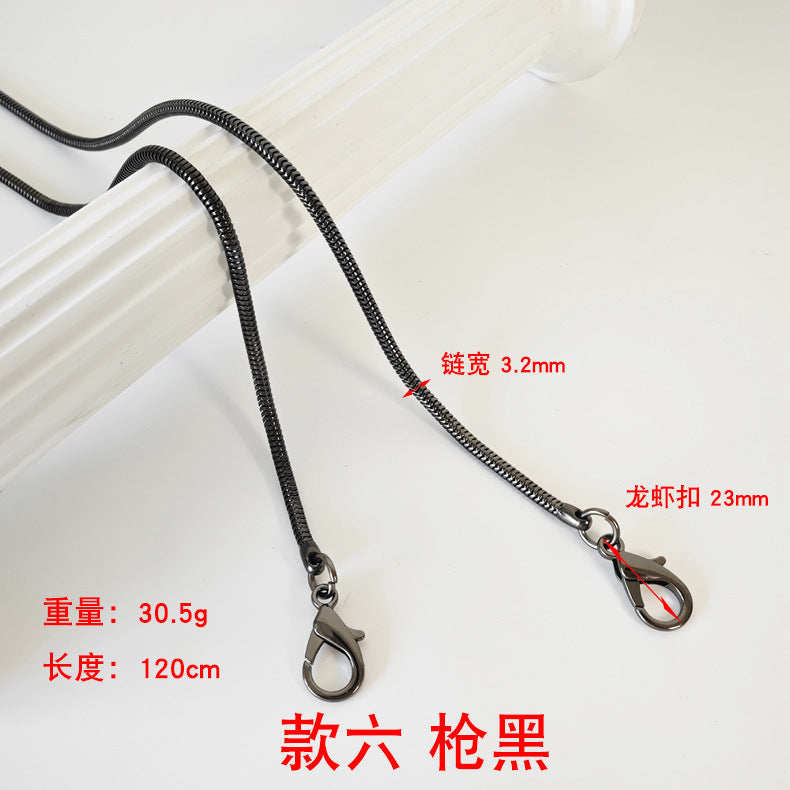 Metalltaschenkette mit gewebtem Schultergurt für DIY