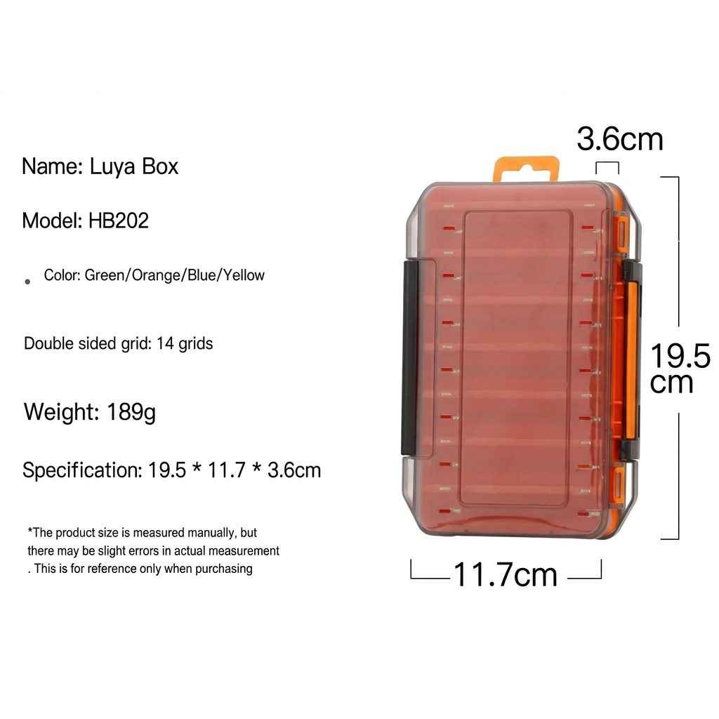 Langlebige doppelseitige Angelgerätebox