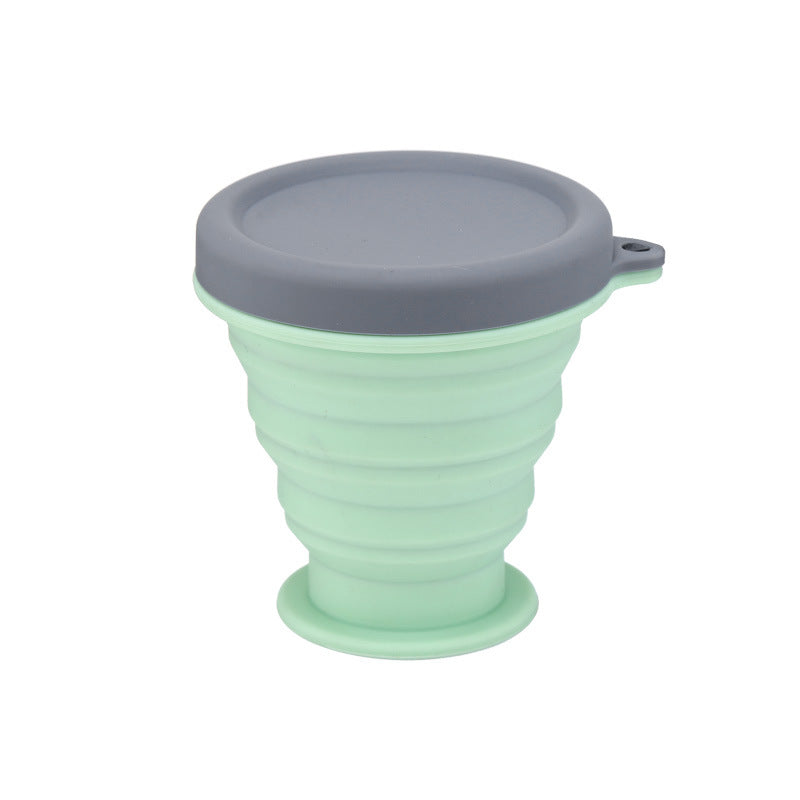 Zusammenklappbarer Silikon-Reisebecher – 200 ml