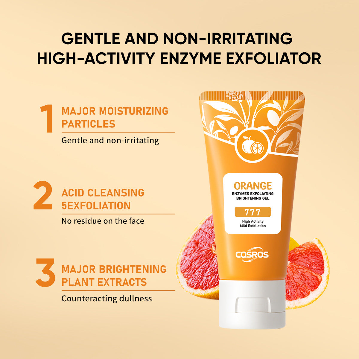 Orangen-Peeling-Gel zur Hautaufhellung