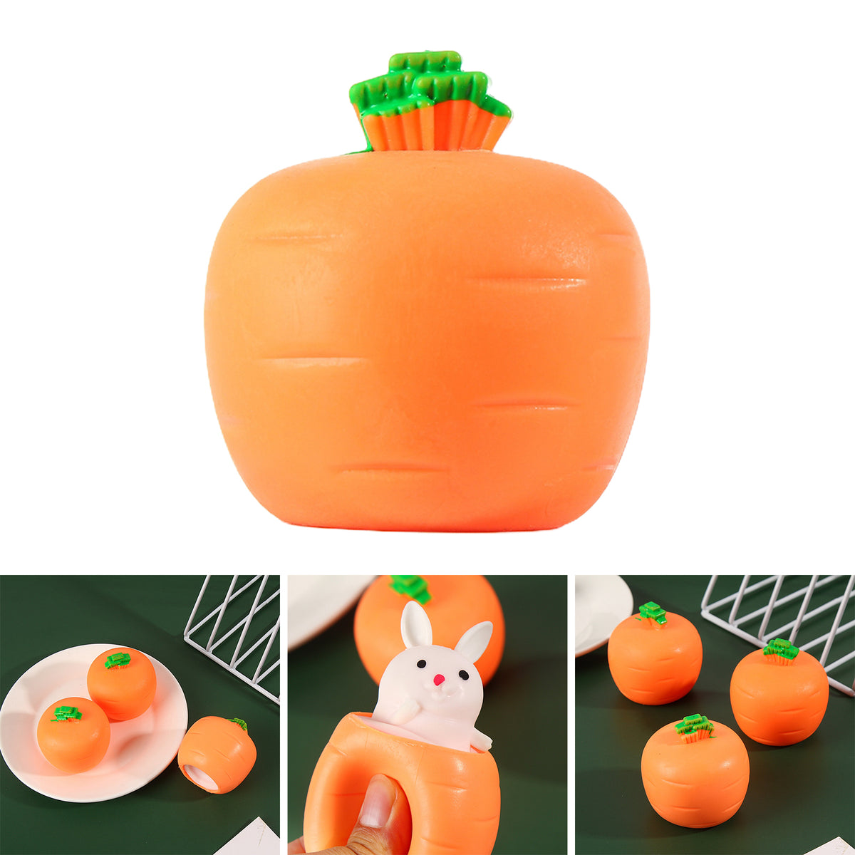 Jouet Anti-Stress Lapin Carotte Mignon